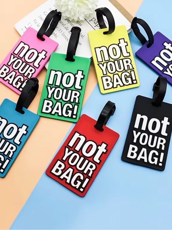Accessories - Yellow Running-“NOT YOUR BAG" Colorful Silicone Luggage Tags